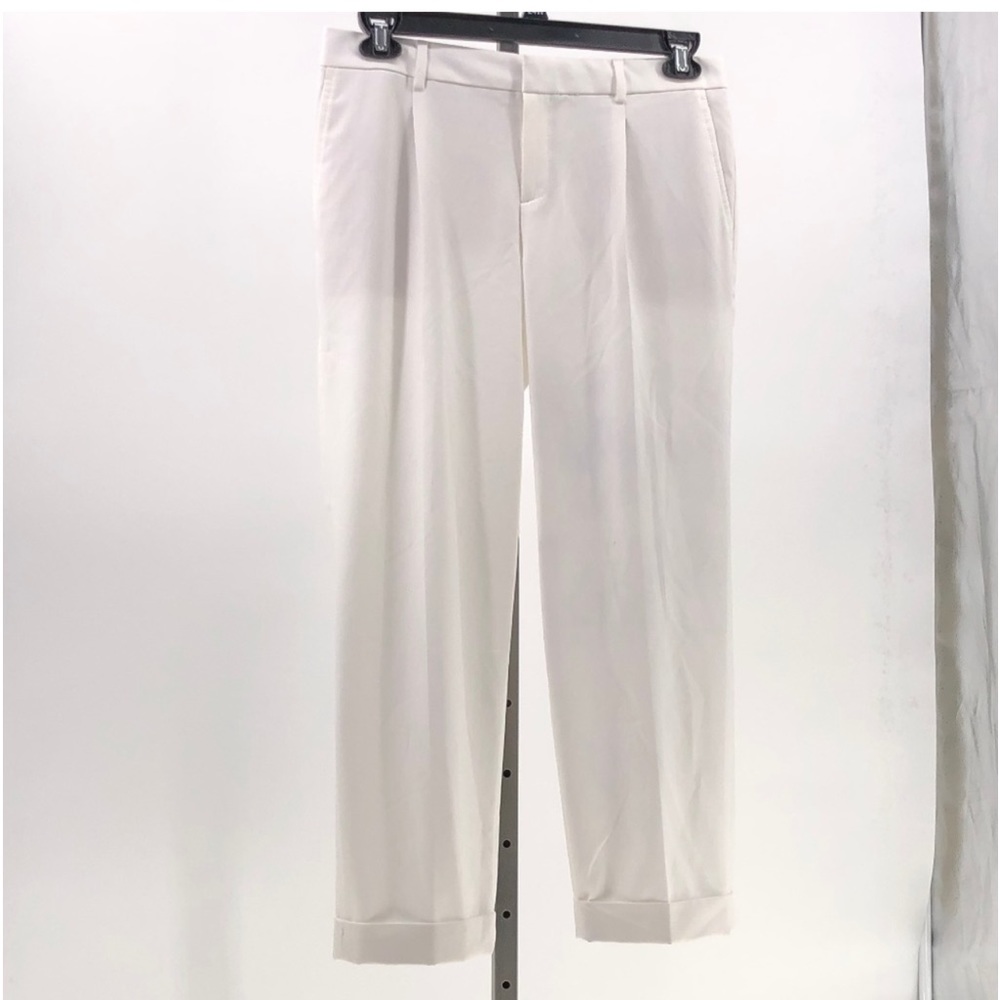 Banana Republic ankle pants cuffed white sz 6